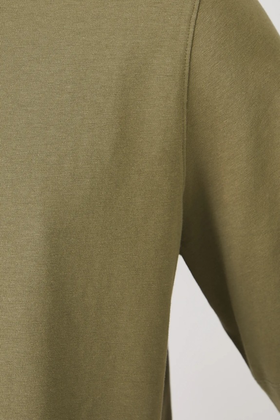 Bavlněné tričko dámské s elastanem, bez vzoru zelená barva RS25-TSD094 zelená