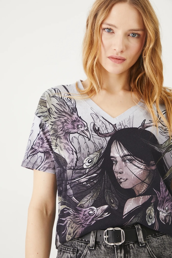 Medicine t-shirt elasztánnal többszínű RS25-TSD407
