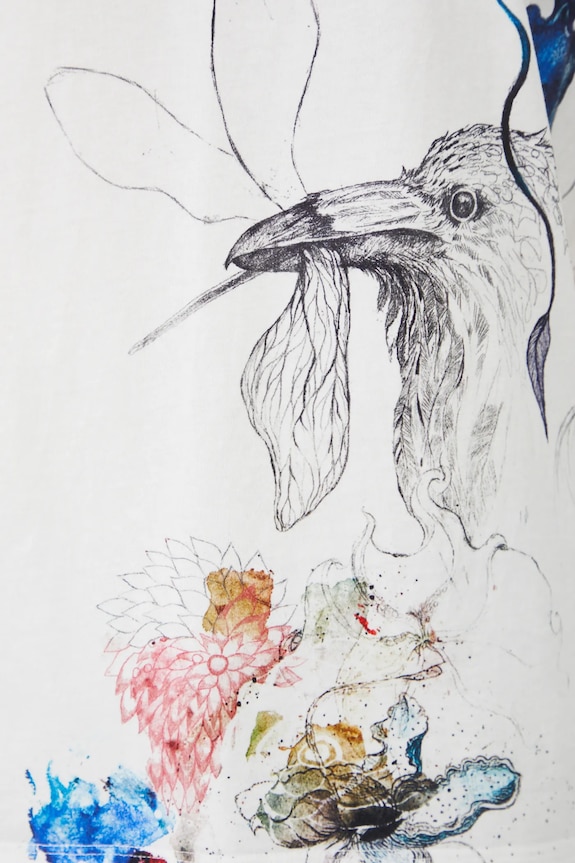 Bavlněné tričko dámské by Justyna Stoszek – Forest Forever, Sense of Values černá barva RS25-TSD651