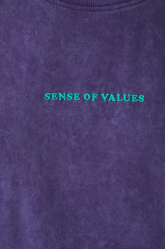 Bavlněné tričko by Barbora Idesová, Sense of Values fialová barva RS25-TSD657