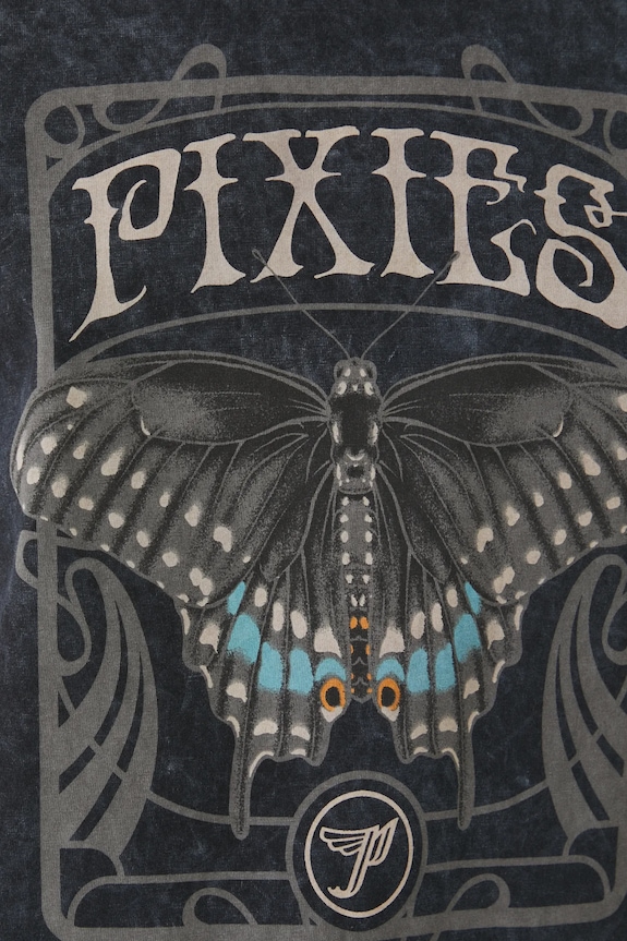 T-shirt bawełniany damski Pixies kolor szary RS25-TSD674 szary