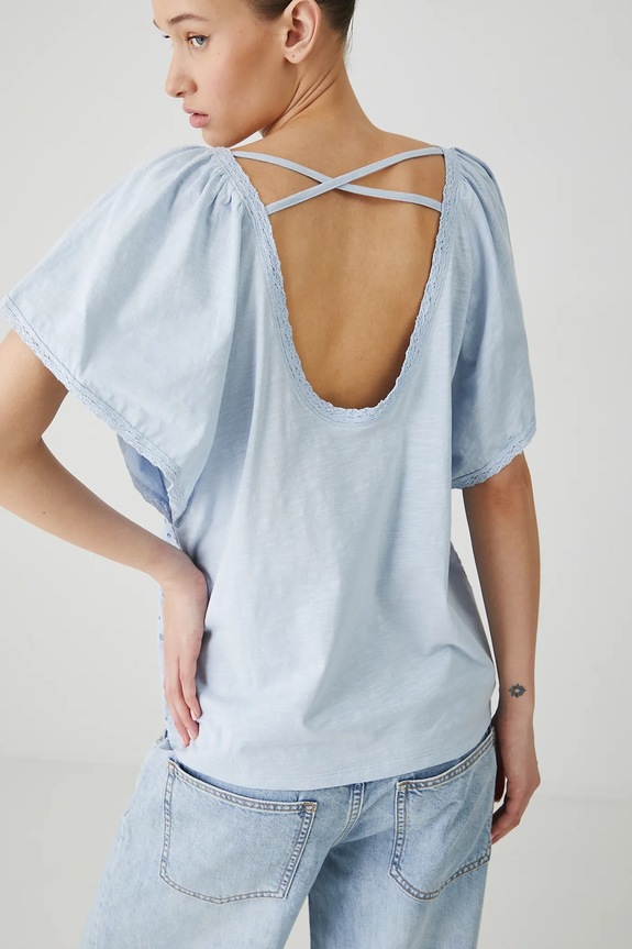 Medicine t-shirt bawełniany RS25-TSD705 niebieski RS25