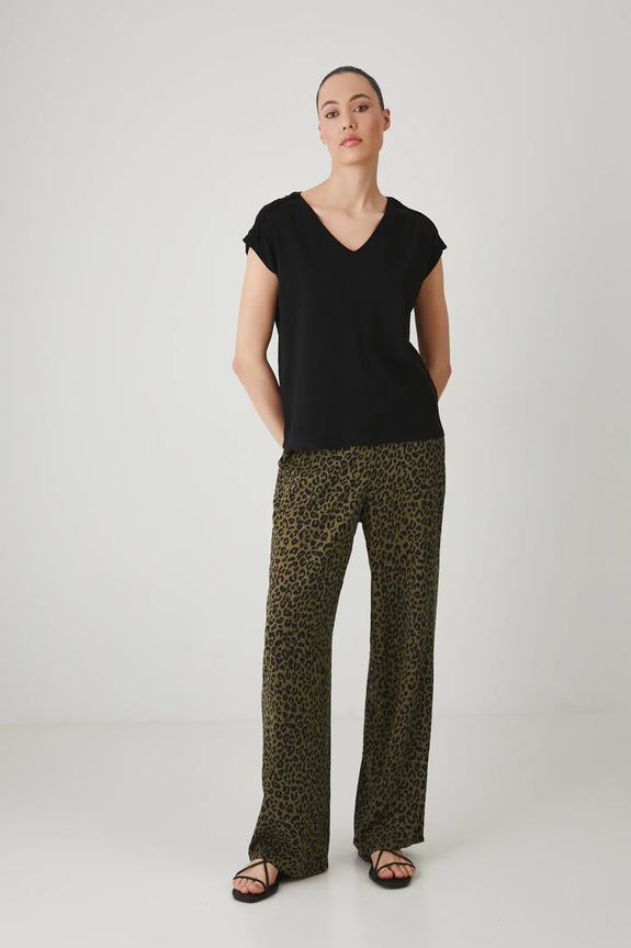 Lanena kratka majica Medicine RS25-TSD711 črna RS25