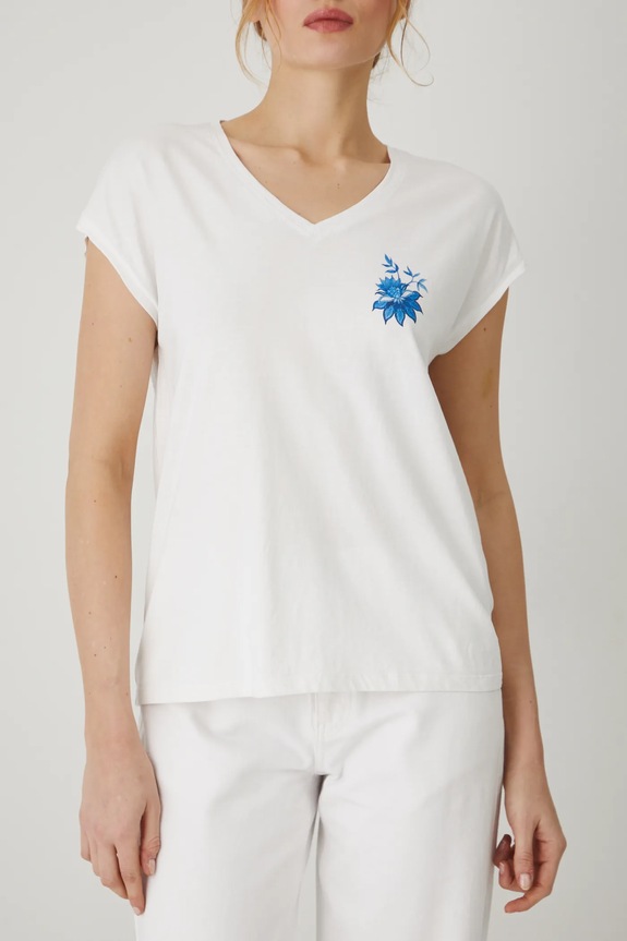 Medicine t-shirt bawełniany beżowy RS25-TSD713