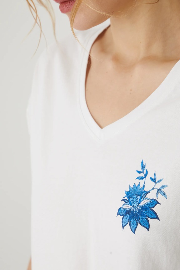 Medicine t-shirt bawełniany RS25-TSD713 beżowy