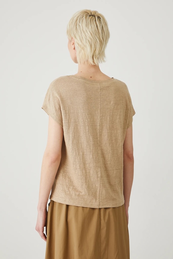 Odjeća Lanena majica kratkih rukava Medicine RS25-TSD802 bež