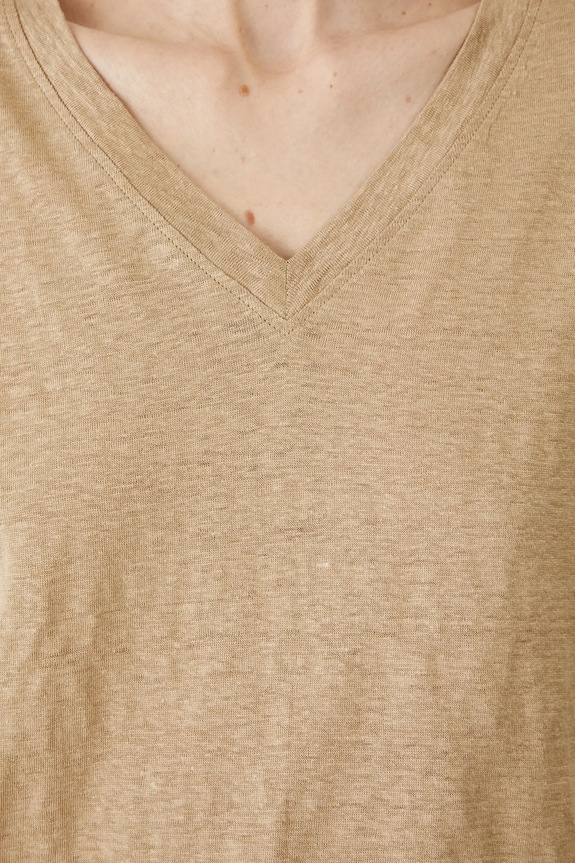 Lanena majica kratkih rukava Medicine RS25-TSD802 bež