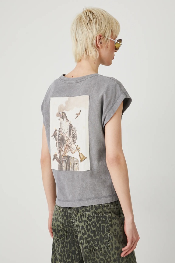 Bombažna kratka majica Medicine siva RS25-TSD854