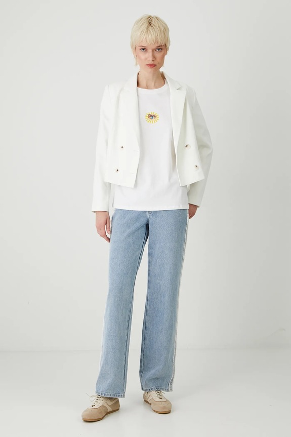 Odjeća Pamučna majica Medicine RS25-TSD857 bijela