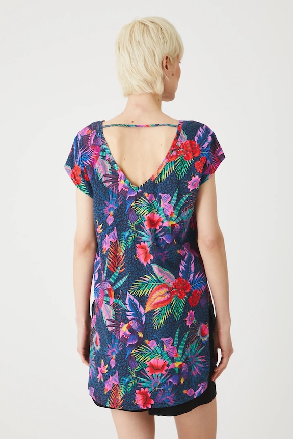 Odzież T-shirt bawełniany damski wzorzysty kolor multicolor RS25-TSDA08 multicolor