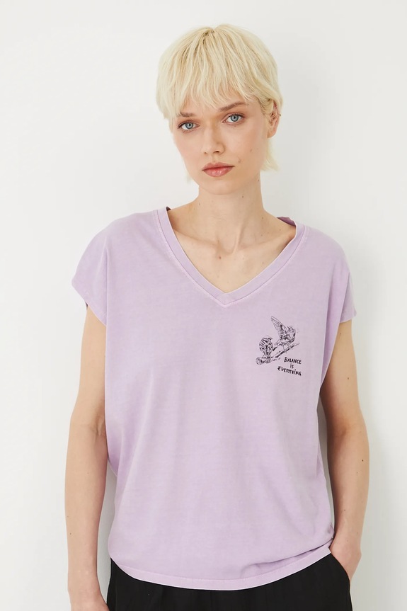 Medicine tricou din bumbac violet RS25-TSDA10