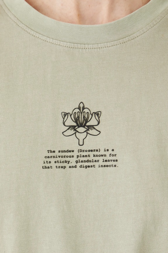 T-shirt bawełniany damski z kolekcji Medicine x Słowiński Park Narodowy kolor zielony RS25-TSDA51