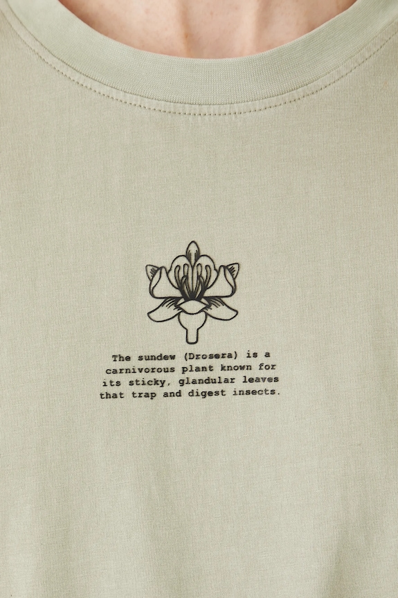 T-shirt bawełniany damski z kolekcji Medicine x Słowiński Park Narodowy kolor zielony RS25-TSDA51