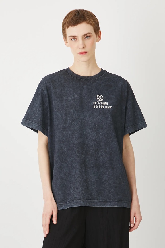 Bavlněné tričko dámské Volkswagen šedá barva šedá RS25-TSDA73
