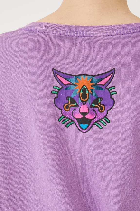 Βαμβακερό μπλουζάκι Medicine RS25-TSDC05 μωβ