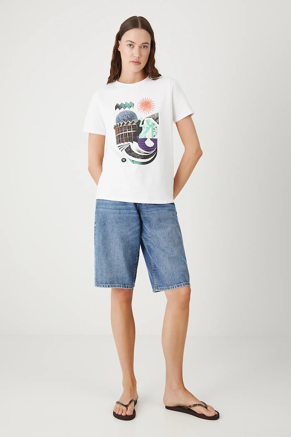 Medicine tricou RS25.TSDC06 alb RS25