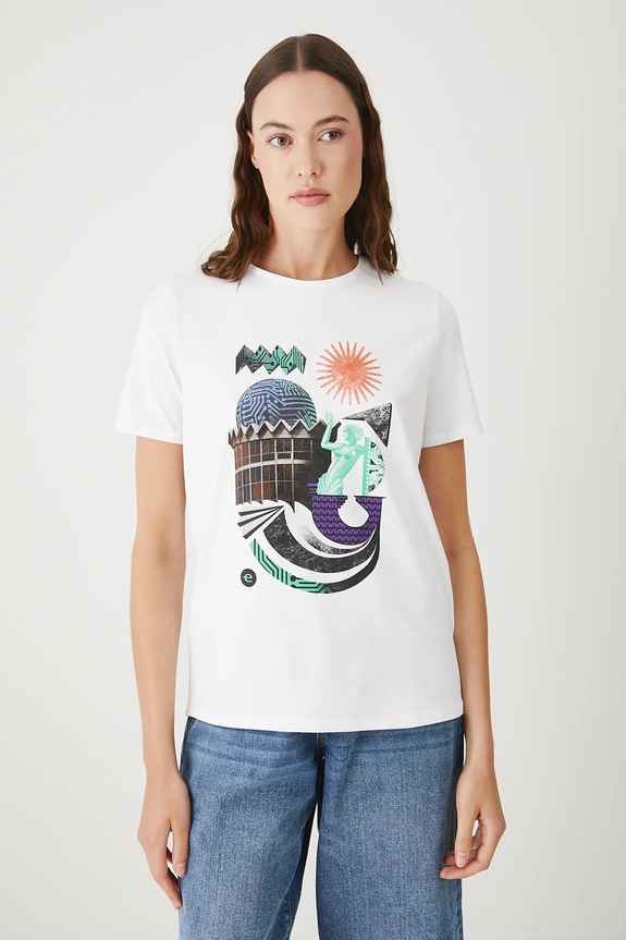 Medicine tricou alb RS25.TSDC06