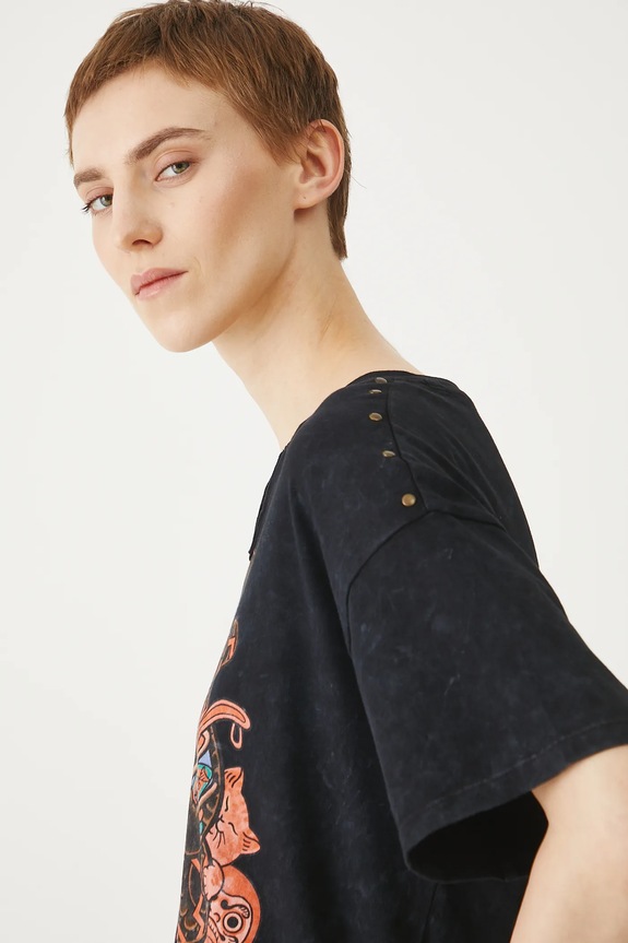 Bombažna kratka majica Medicine RS25-TSDC54 siva