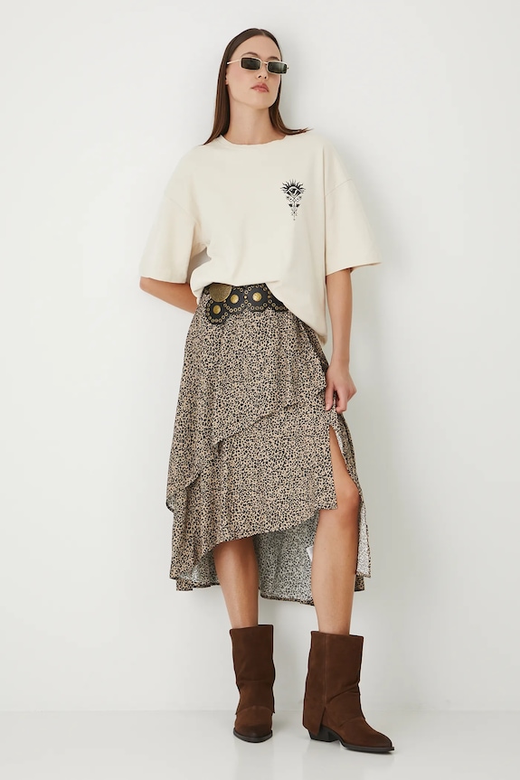 Odzież T-shirt bawełniany damski Tattoo Art by Michał Kidacki RS25.TSDC55 beżowy