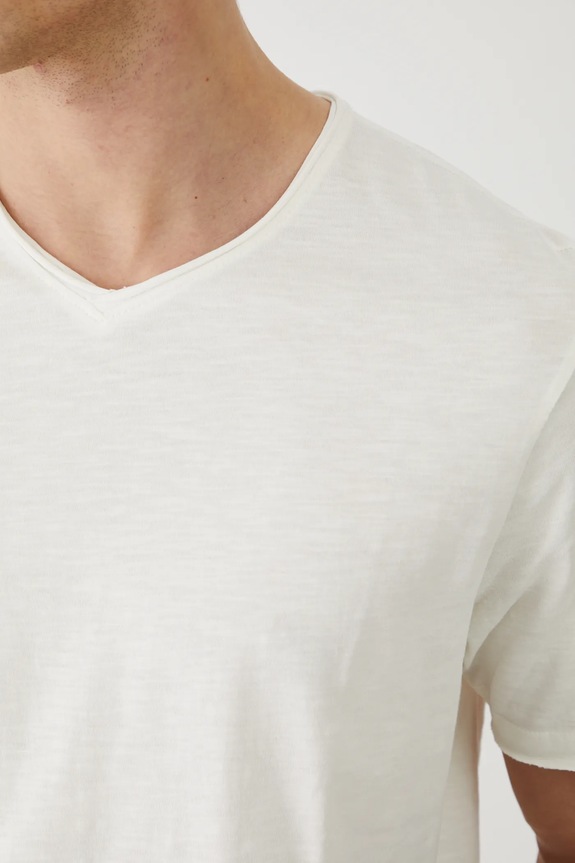 T-shirt bawełniany męski gładki kolor beżowy beżowy RS25-TSM091