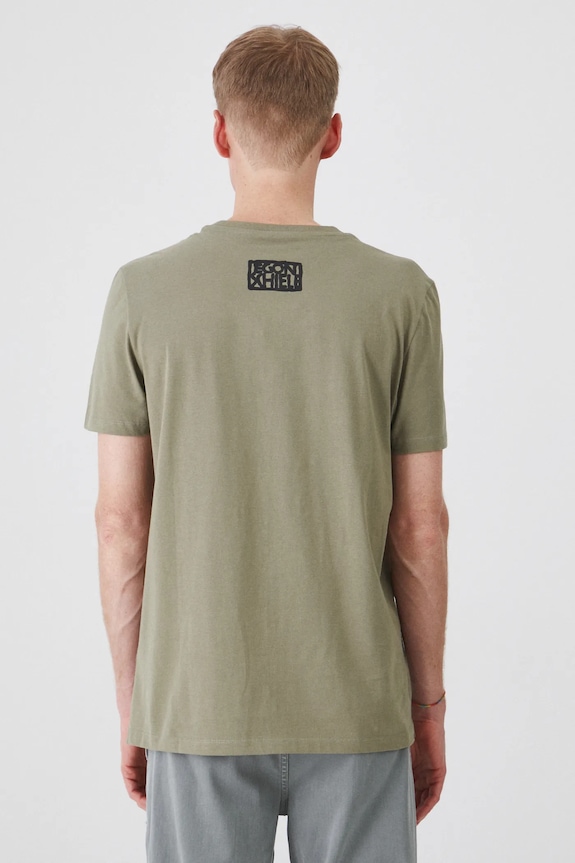 T-shirt bawełniany męski z kolekcji Eviva L'arte kolor zielony zielony RS25-TSM260