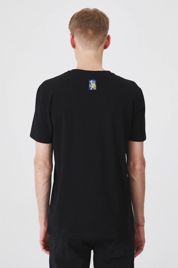 T-shirt bawełniany męski z kolekcji Eviva L'arte kolor czarny czarny RS25.TSM263