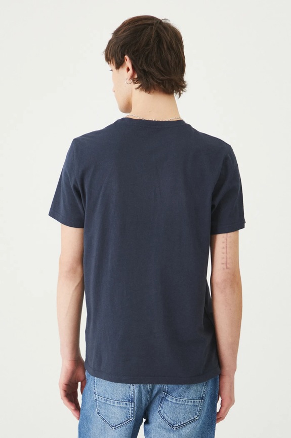T-shirt bawełniany męski z kolekcji Dzień Kota kolor granatowy granatowy RS25-TSM351