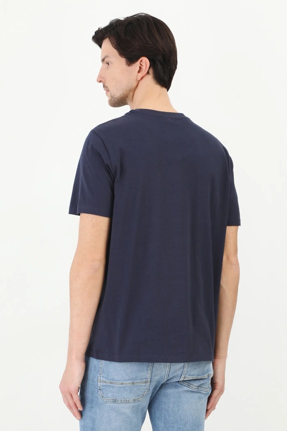 T-shirt bawełniany męski by Nieszka Skłodowska, Grafika Polska kolor granatowy granatowy RS25-TSM462