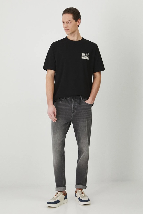 T-shirt bawełniany męski The Godfather kolor czarny RS25-TSM676 czarny RS25