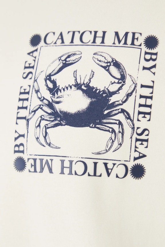 Βαμβακερό μπλουζάκι Medicine RS25-TSM701 μπεζ