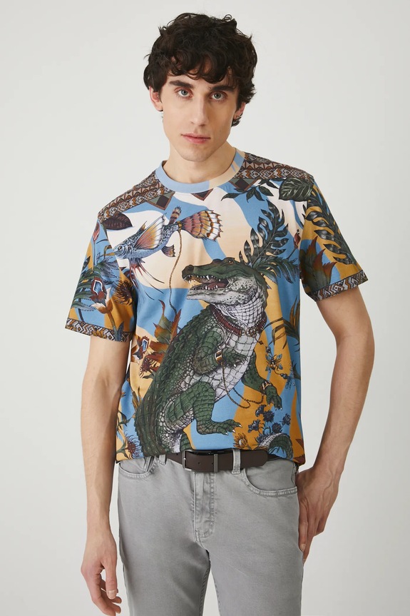 Medicine tricou cu modele multicolor RS25-TSM808