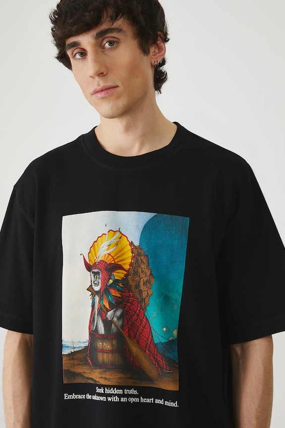 Βαμβακερό μπλουζάκι Medicine RS25-TSM851 μαύρο RS25