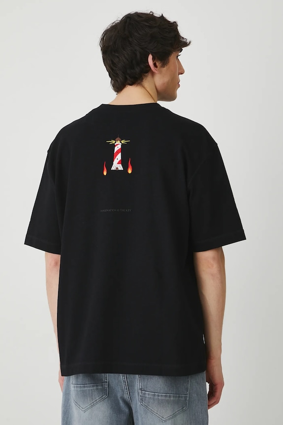 Βαμβακερό μπλουζάκι Medicine μαύρο RS25-TSM851