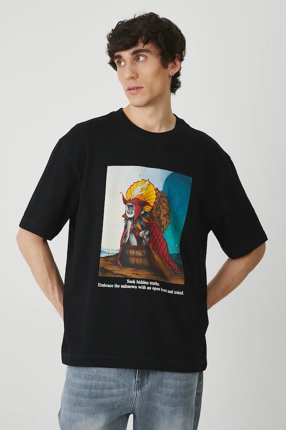 Βαμβακερό μπλουζάκι Medicine RS25-TSM851 μαύρο