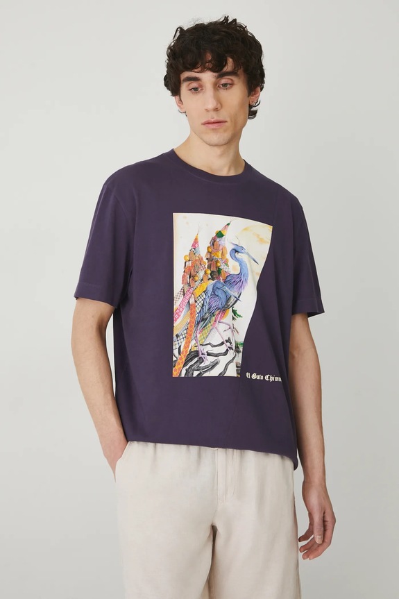 Βαμβακερό μπλουζάκι Medicine RS25-TSM855 μωβ RS25