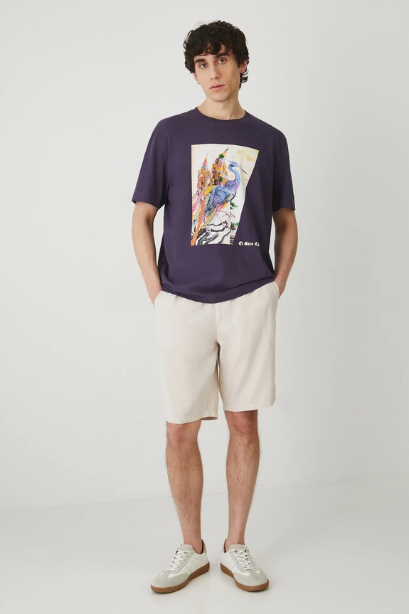 Ρούχα Βαμβακερό μπλουζάκι Medicine RS25-TSM855 μωβ