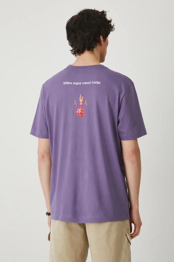 Medicine t-shirt in cotone violetto RS25-TSM857