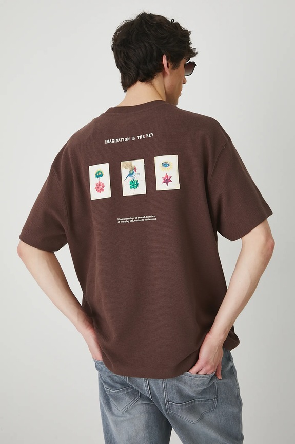 T-shirt męski z kolekcji El Gato Chimney x Medicine kolor brązowy RS25-TSM860 brązowy RS25