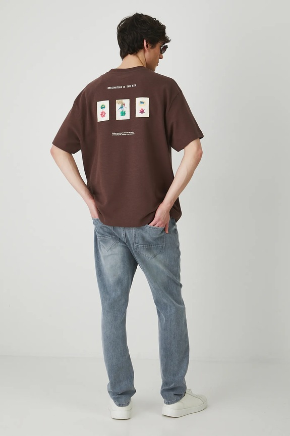 Odzież T-shirt męski z kolekcji El Gato Chimney x Medicine kolor brązowy RS25-TSM860 brązowy