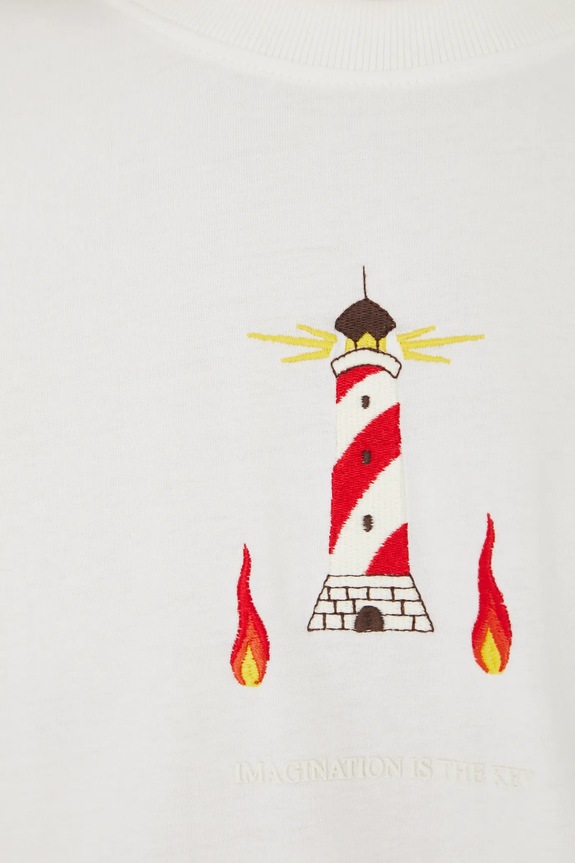 T-shirt bawełniany męski z kolekcji El Gato Chimney x Medicine kolor beżowy RS25-TSM861