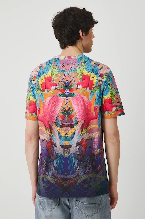 T-shirt bawełniany męski z elastanem z kolekcji El Gato Chimney x Medicine kolor multicolor multicolor RS25-TSM862