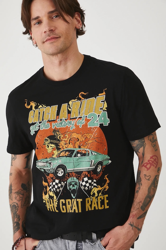 Βαμβακερό μπλουζάκι Medicine βαμβάκι μαύρο RS25-TSMA31