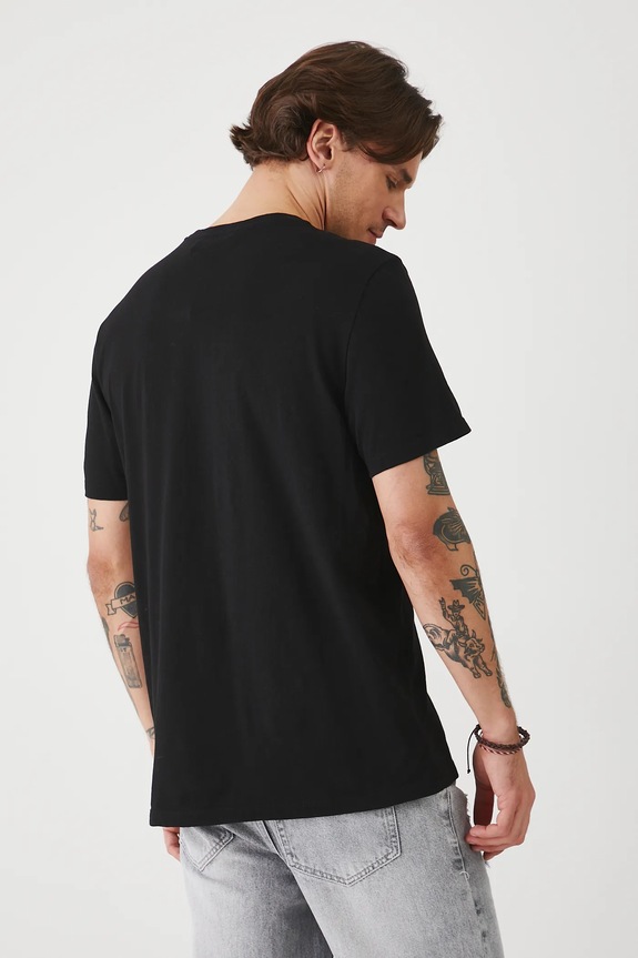 Ρούχα Βαμβακερό μπλουζάκι Medicine RS25-TSMA31 μαύρο