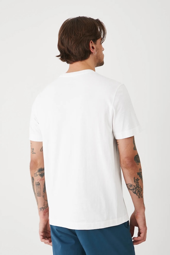 T-shirt bawełniany męski z kolekcji Medicine x Słowiński Park Narodowy kolor biały biały RS25-TSMA50