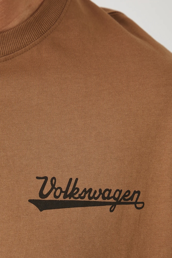 T-shirt bawełniany męski Volkswagen kolor beżowy RS25.TSMA82 beżowy