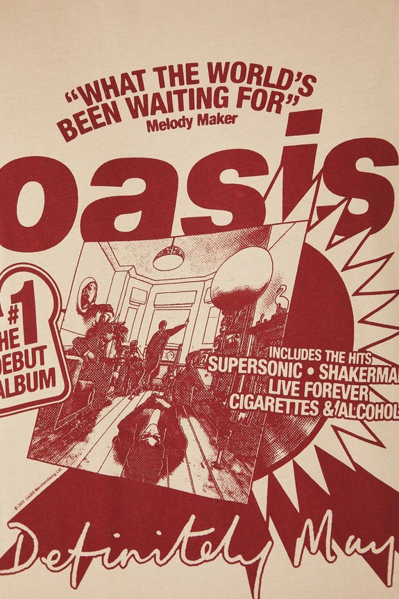 Bavlnené tričko pánske Oasis béžová farba RS25.TSMA83 béžová