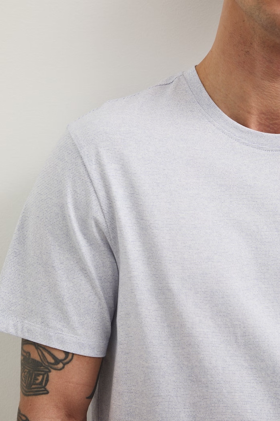 T-shirt męski melanżowy kolor niebieski RS25-TSMB01