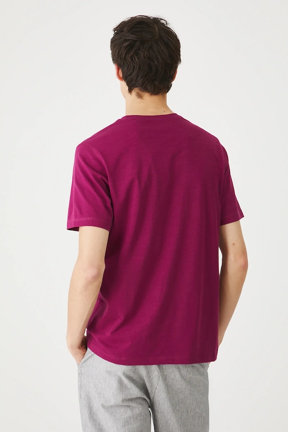 Odzież T-shirt bawełniany męski gładki kolor fioletowy RS25-TSMB03 fioletowy