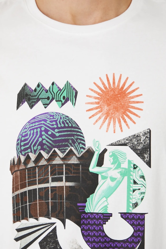 T-shirt bawełniany męski Medicine x Endeavor RS25.TSMC01 biały
