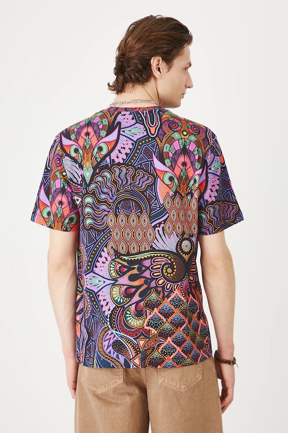 Odzież T-shirt bawełniany męski wzorzysty kolor multicolor RS25-TSMC11 multicolor